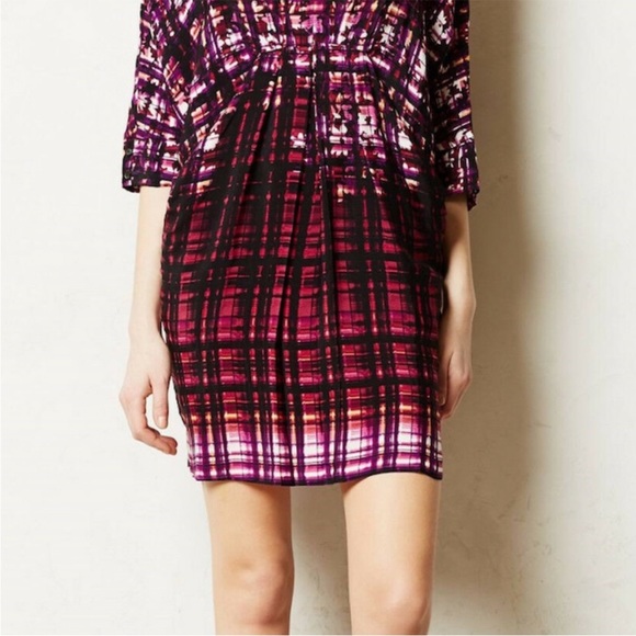 MAEVE ANTHROPOLOGIE Women’s Dress Size XS Petal Palette Purple Mini - Picture 2 of 8